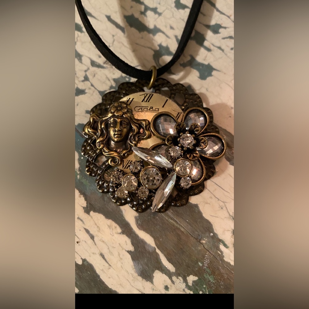 Collage, Watch Face Necklace